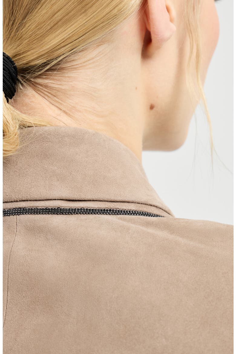 Suede blazer, Alternate, color, Light Brown