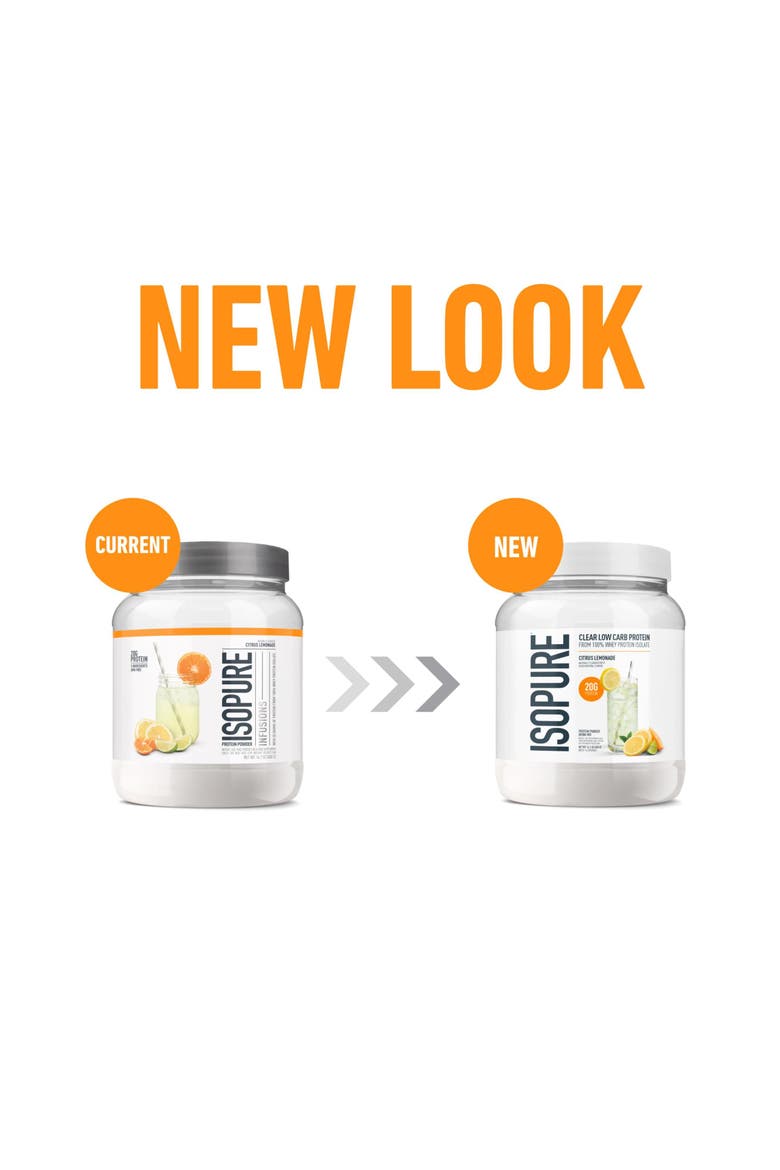 Clear Low Carb 100% Whey Protein Isolate Powder, Citrus Lemonade, 20g Protein, About 16 Servings, Alternate, color, None