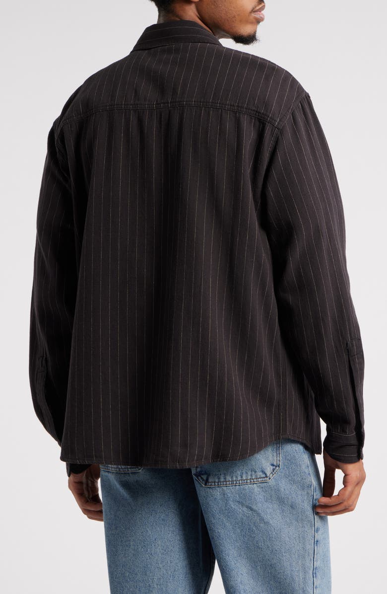 Dickies Service Stripe Button-Up Work Shirt, Alternate, color,