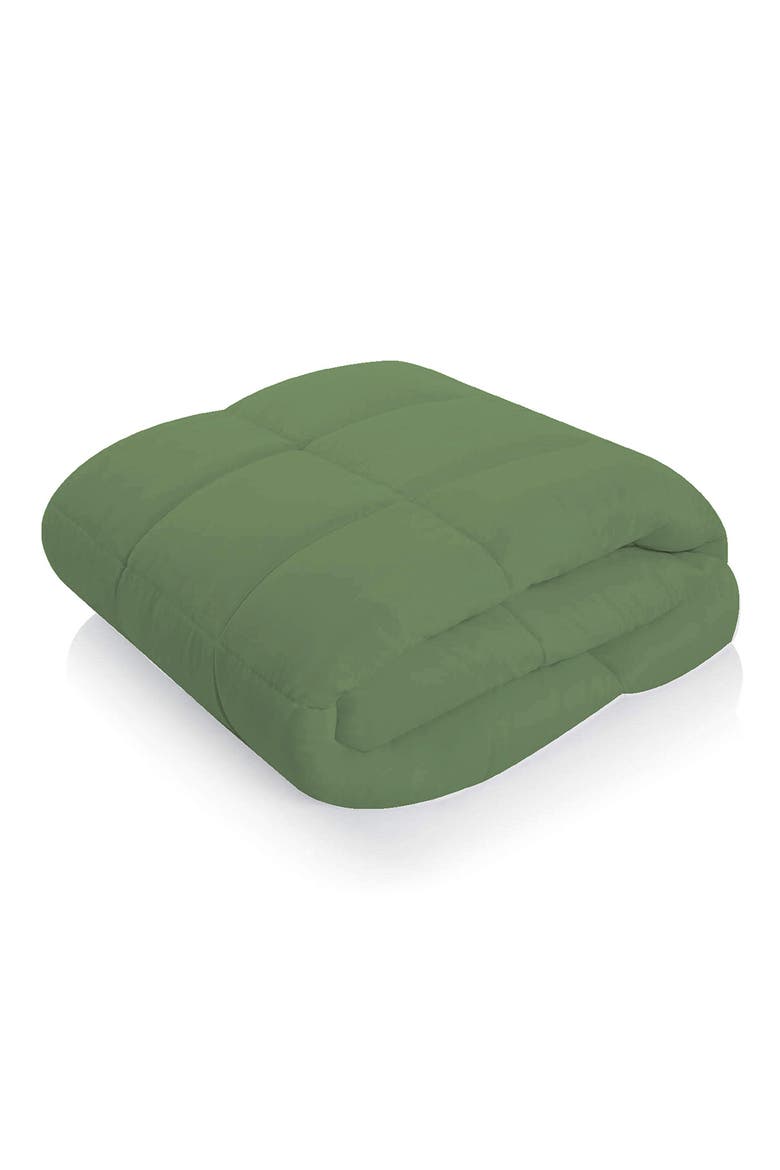 Super Soft Down Alternative Comforter, Main, color, SAGE