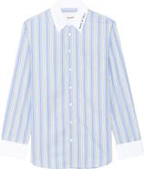 Zadig & Voltaire Morning Stripe Cotton Poplin Button-Up Shirt