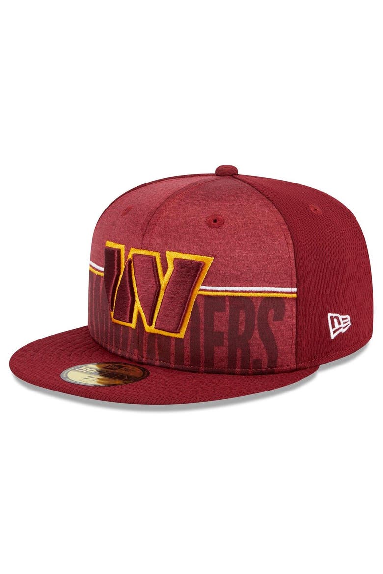 Men's New Era Burgundy Washington Commanders 2023 NFL Training Camp 59FIFTY Fitted Hat, Main, color, Burgundy