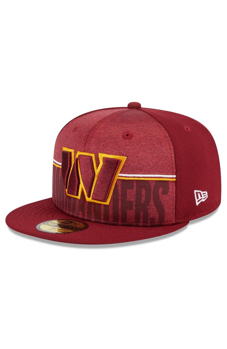 New Era Men's New Era Burgundy Washington Commanders 2023 NFL Training Camp 59FIFTY Fitted Hat, Main, color,