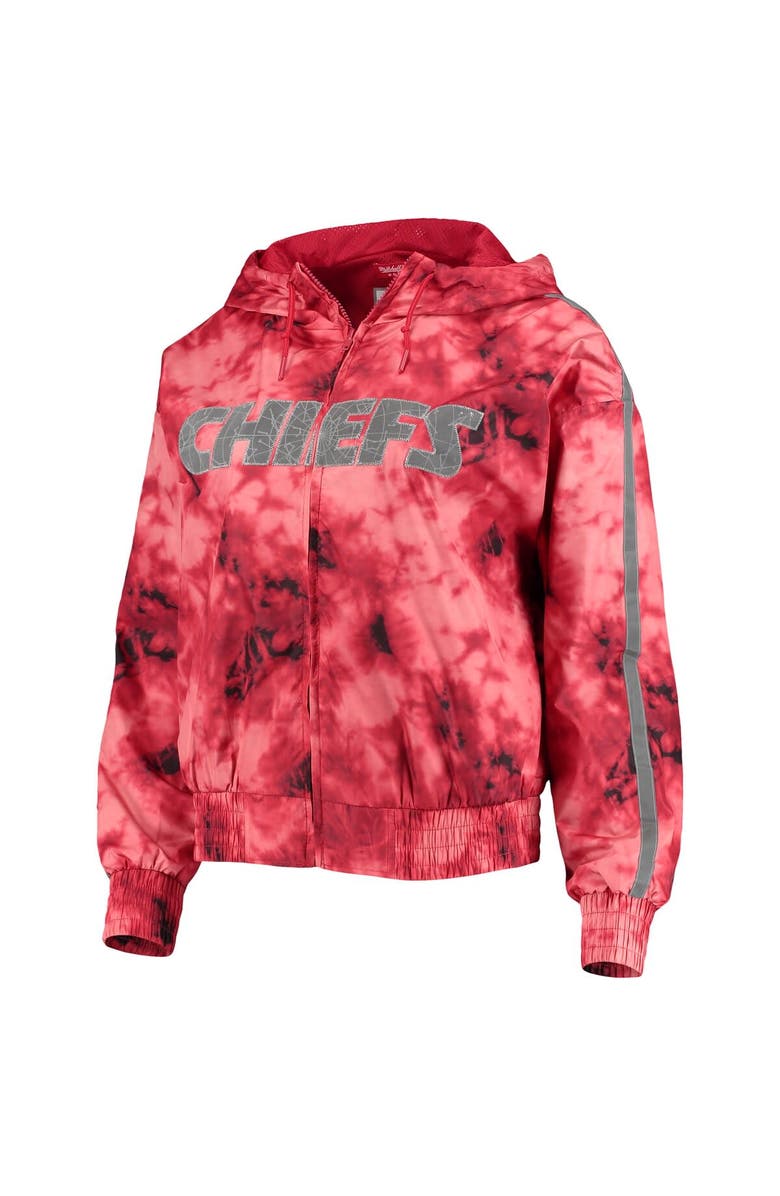 Mitchell & Ness Women's Mitchell & Ness Red Kansas City Chiefs Galaxy Full-Zip Windbreaker Hoodie Jacket, Alternate, color, 