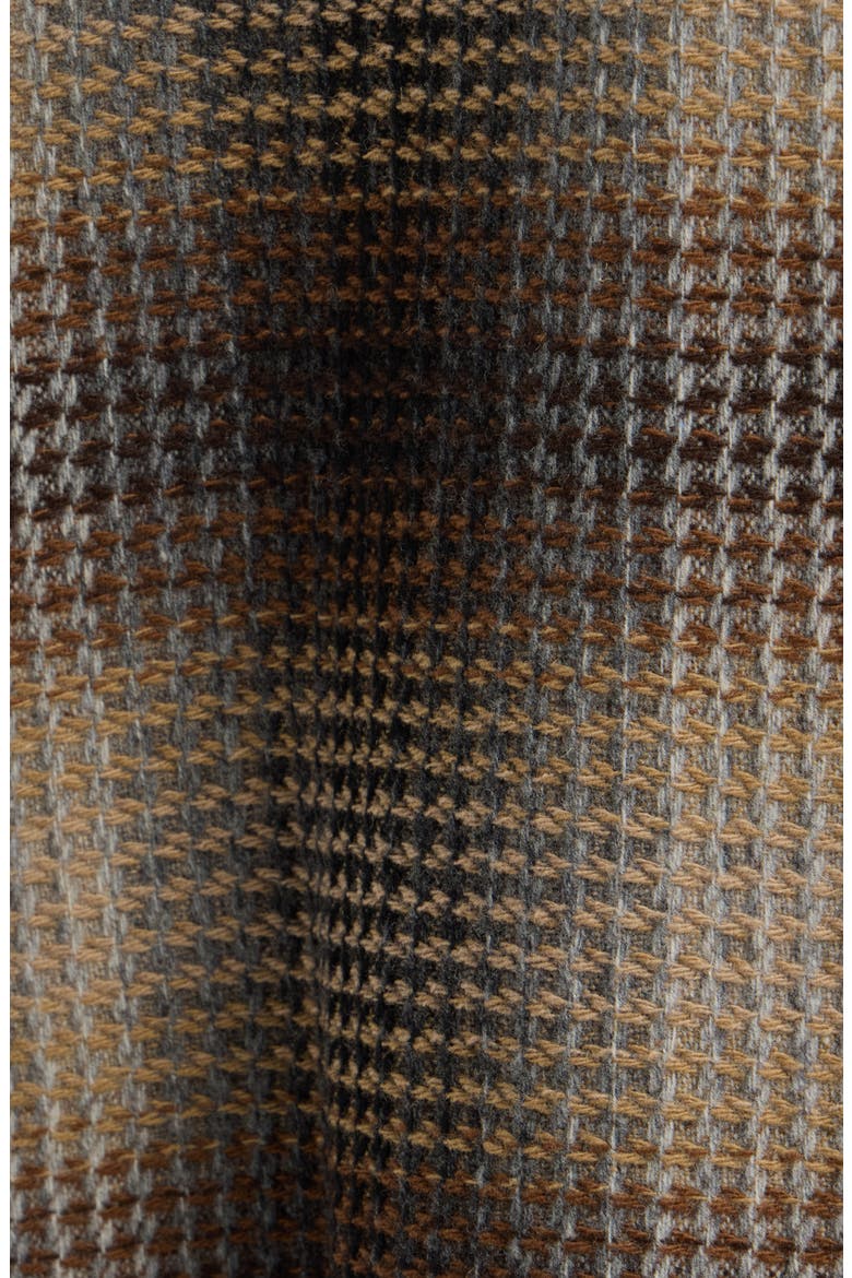 Cascades Wool Barn Coat, Alternate, color, BROWN WAFFLE OMBRE