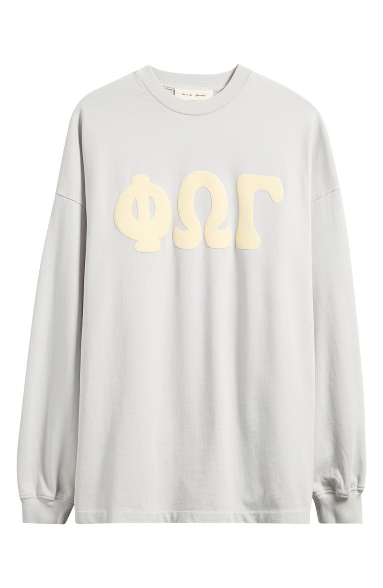 Fear of God Essentials Merch Long Sleeve Graphic T-Shirt, Alternate, color, Washed Overcast