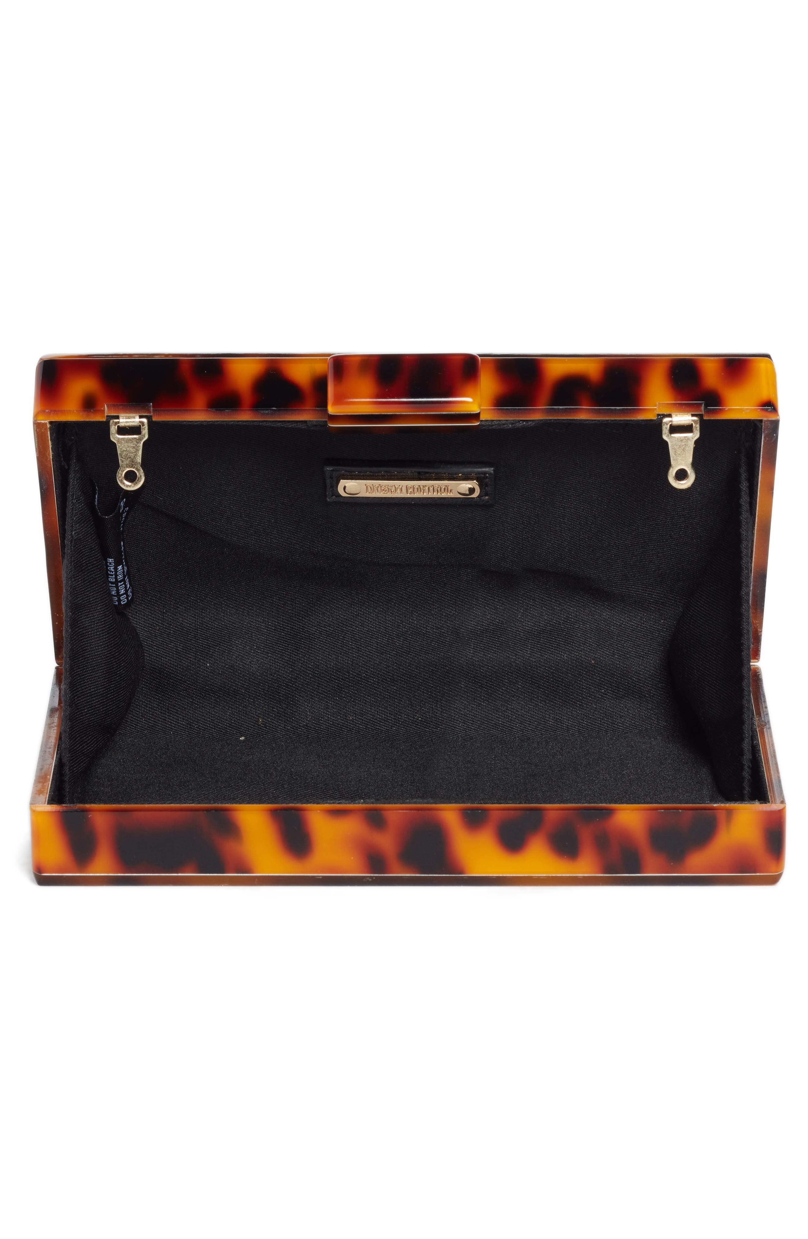 Like Dreams Pia Faux Tortoiseshell Box Clutch, Alternate, color, 