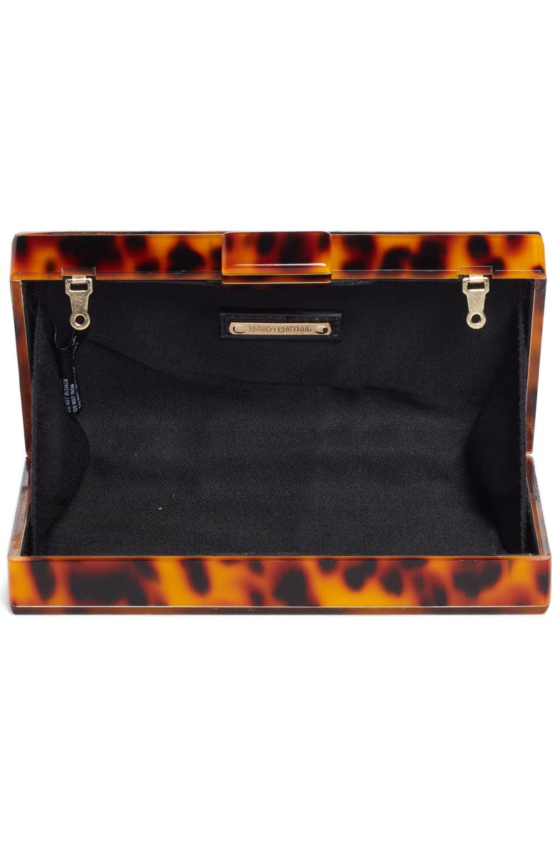 Like Dreams Pia Faux Tortoiseshell Box Clutch, Alternate, color,