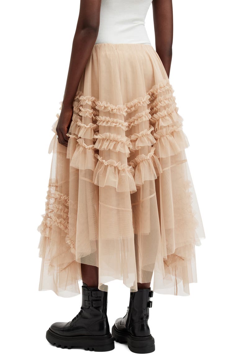 Jen Asymmetric Hem Tulle Skirt, Alternate, color, BLUSH PINK