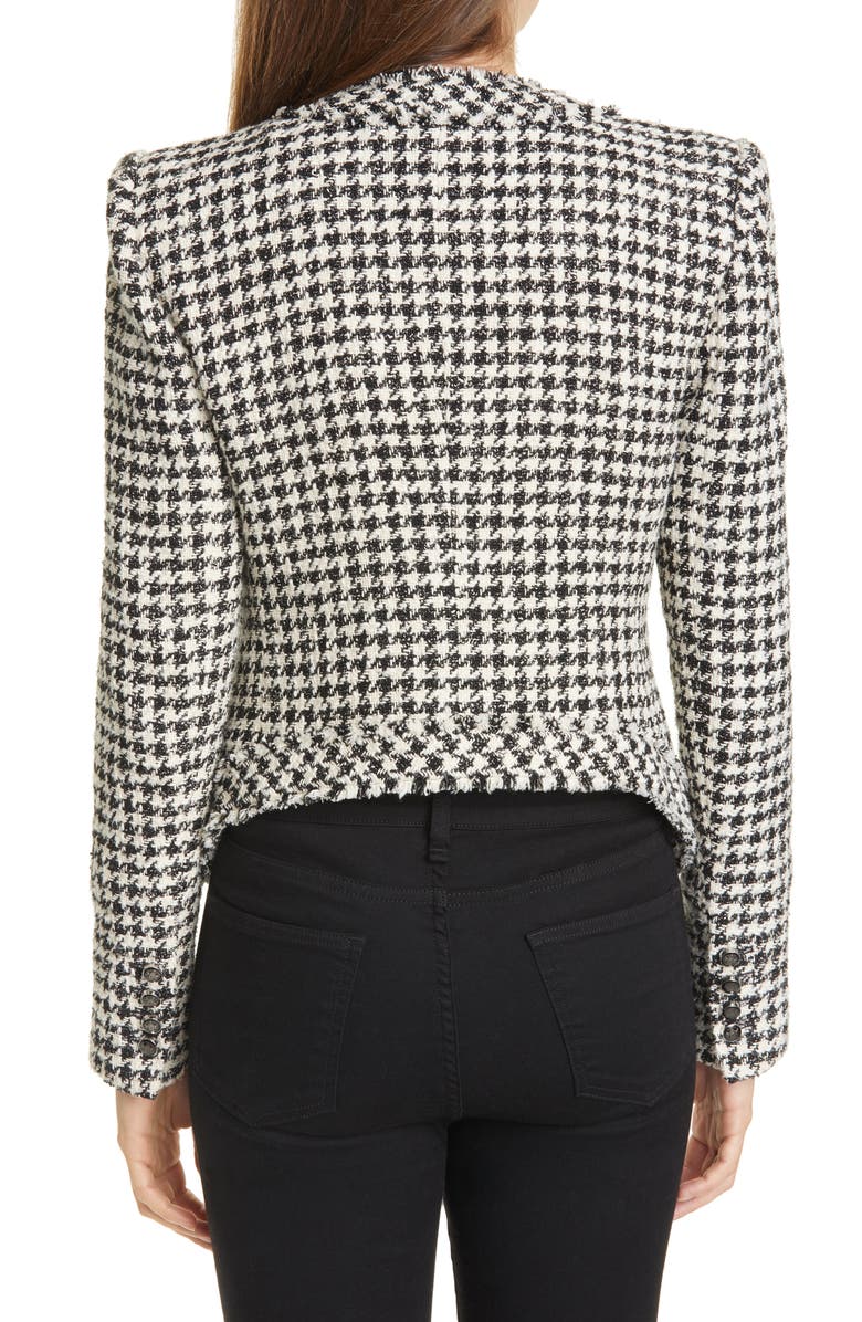 Veronica Beard Shanti Houndstooth Jacket, Alternate, color, 