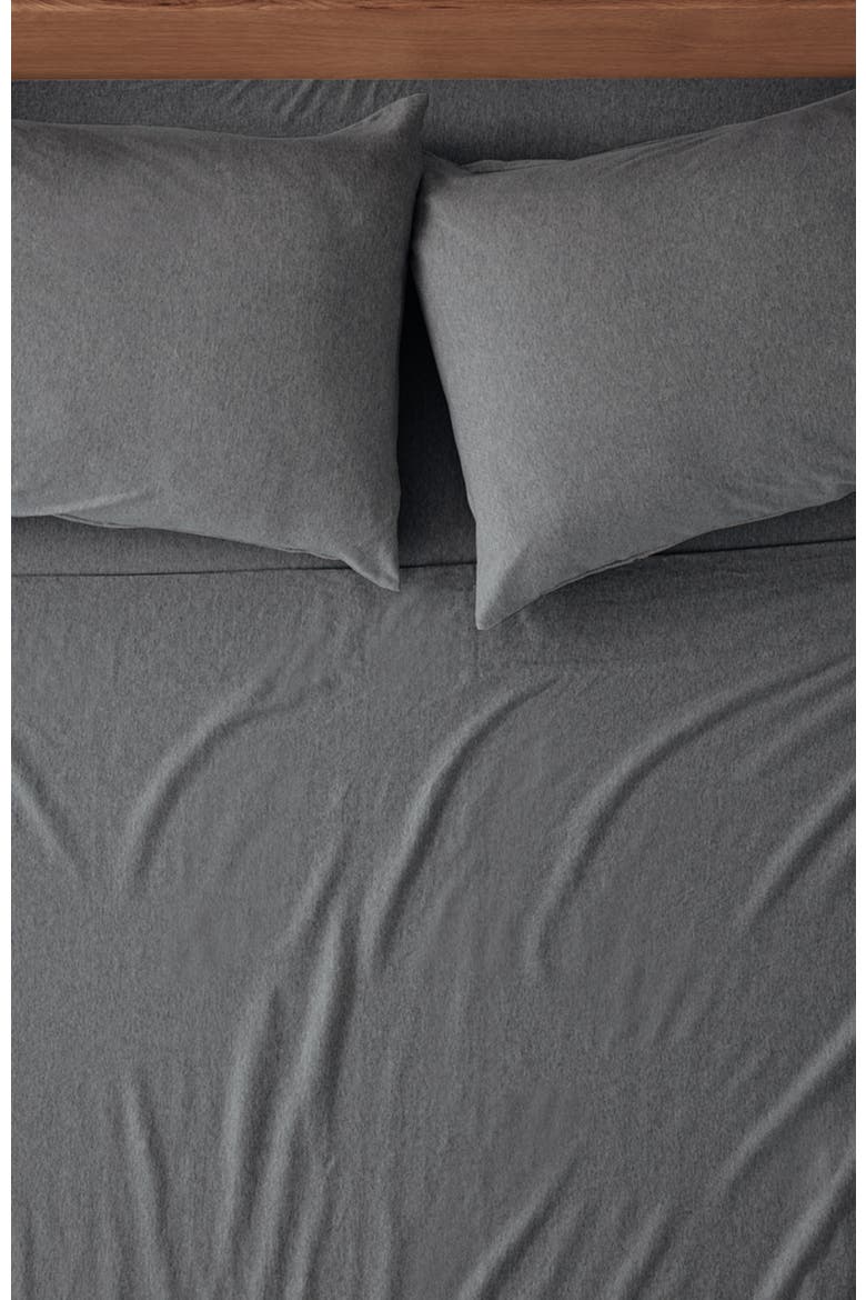 Organic Favorite Tee Jersey Fitted Sheet, Alternate, color, Medium Grey Heather
