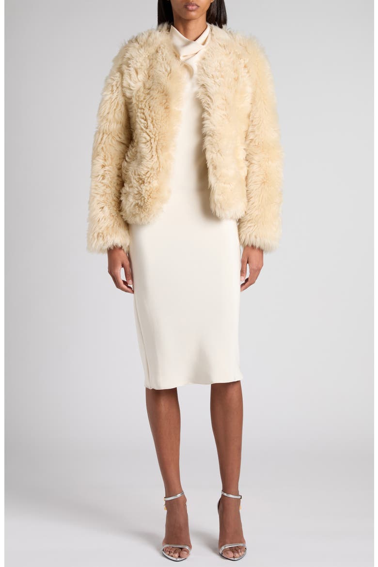 Halter Silk Sable Cocktail Dress, Alternate, color, AW005 OFF WHITE