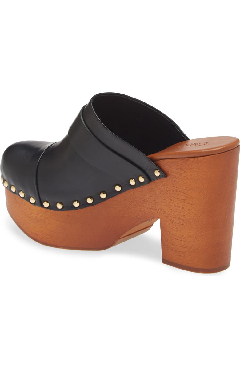 Chloé Jeanette Platform Clog, Alternate, color, 001 Black