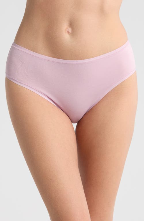 Natori Bliss Bare Cotton Hipster Briefs In Pink