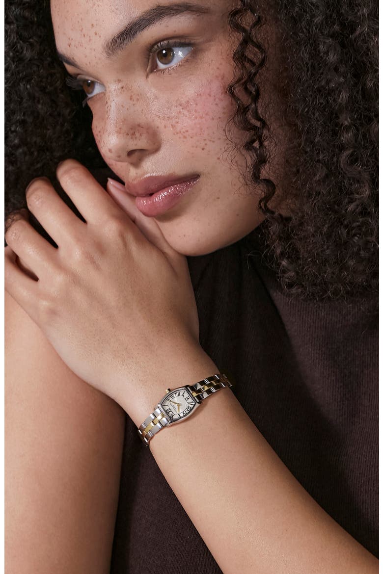 Cambridge Quartz Bracelet Watch, 17.7mm, Alternate, color, IVORY
