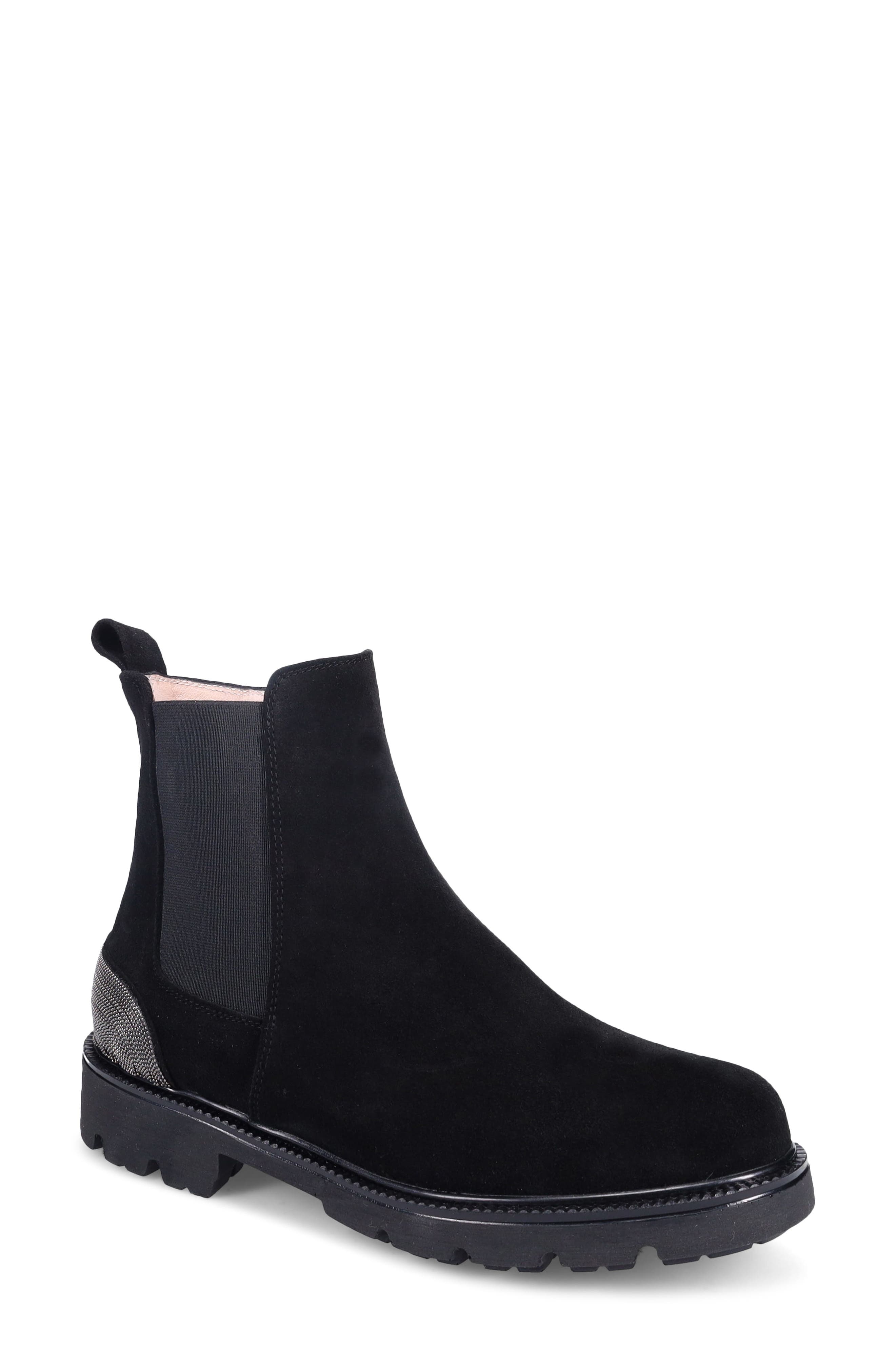 Gema Water Resistant Bootie, Main, color, ONYX