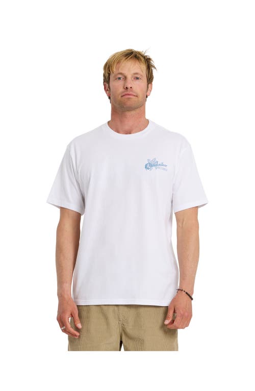 Quiksilver Waterman Lady Ukulele QMT0 Short Sleeve Shirt in White at Nordstrom, Size Small