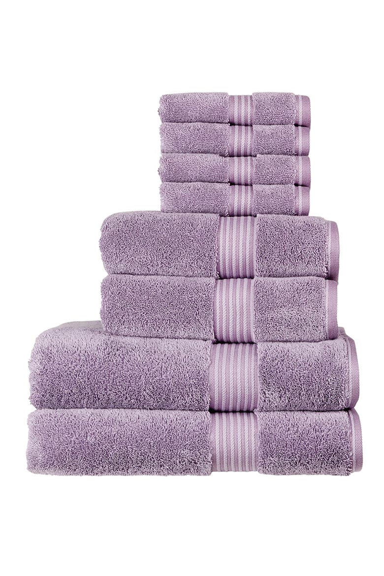 Supreme Hygro Luxury 100% Supima Cotton 8 Piece Towel Set, Main, color, Lavender