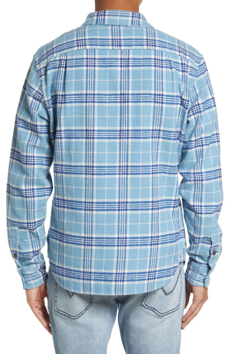 HIROSHI KATO The Ripper Trim Fit Plaid Flannel Button-Up Shirt, Alternate, color, 