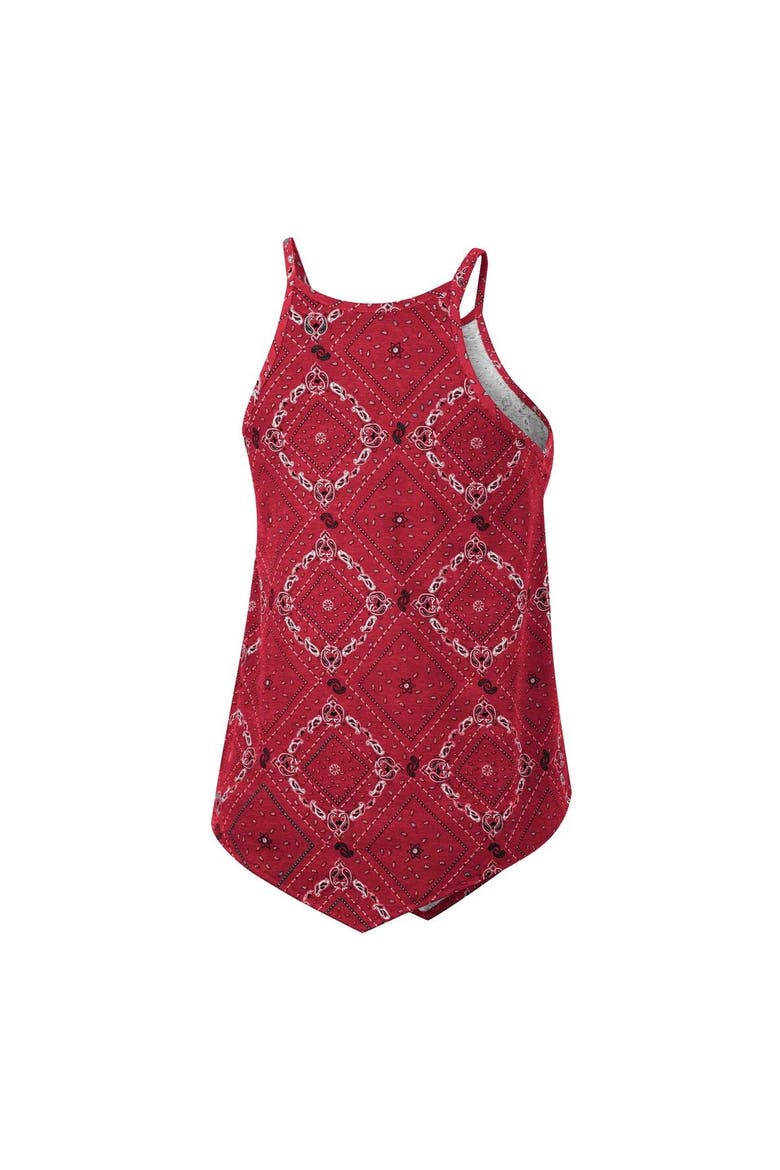 Women's Colosseum x Wrangler Crimson Oklahoma Sooners Bandana Tank Top, Alternate, color, Crimson