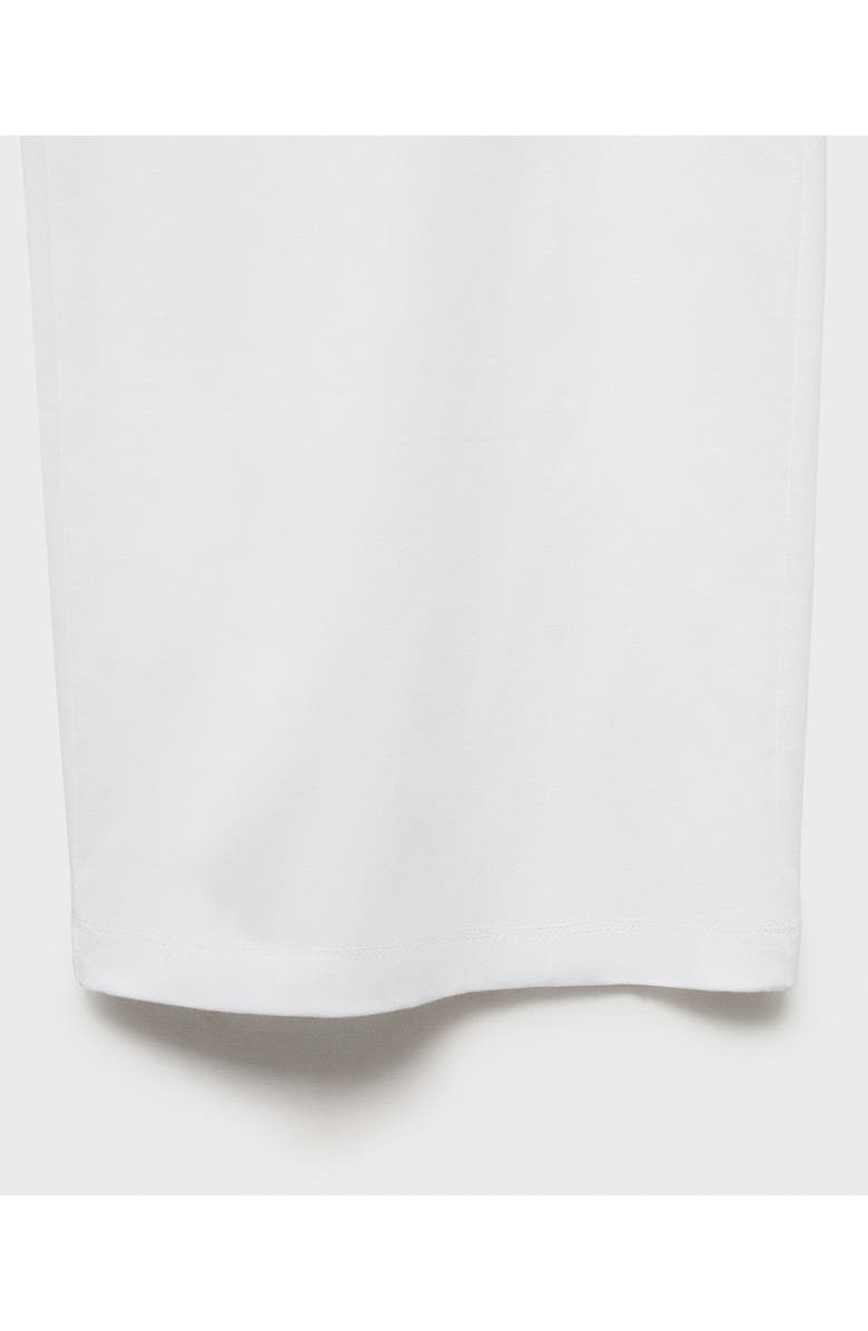 MANGO Cotton Pajama Pants, Alternate, color, White