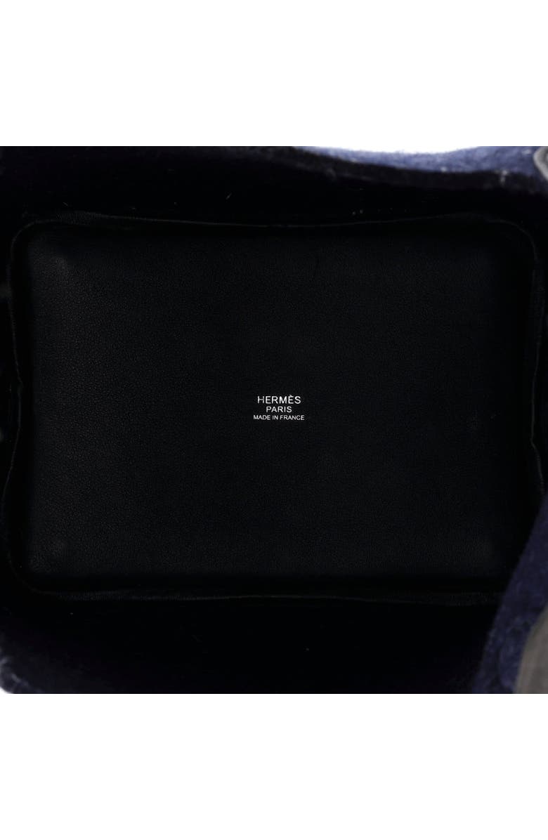 Pre-Owned Hermes Picotin Lock Bag Felt with Leather PM, Alternate, color, Bleu Nuit
