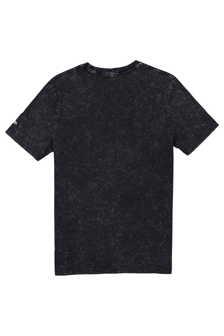 Men's New Era Jalen Brunson Black New York Knicks Full Court Press Mineral Wash Player T-Shirt, Alternate, color, Black