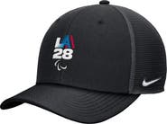 Nike Men's Nike Black LA28 Summer Paralympics Retro Stripe Rise Adjustable Trucker Hat