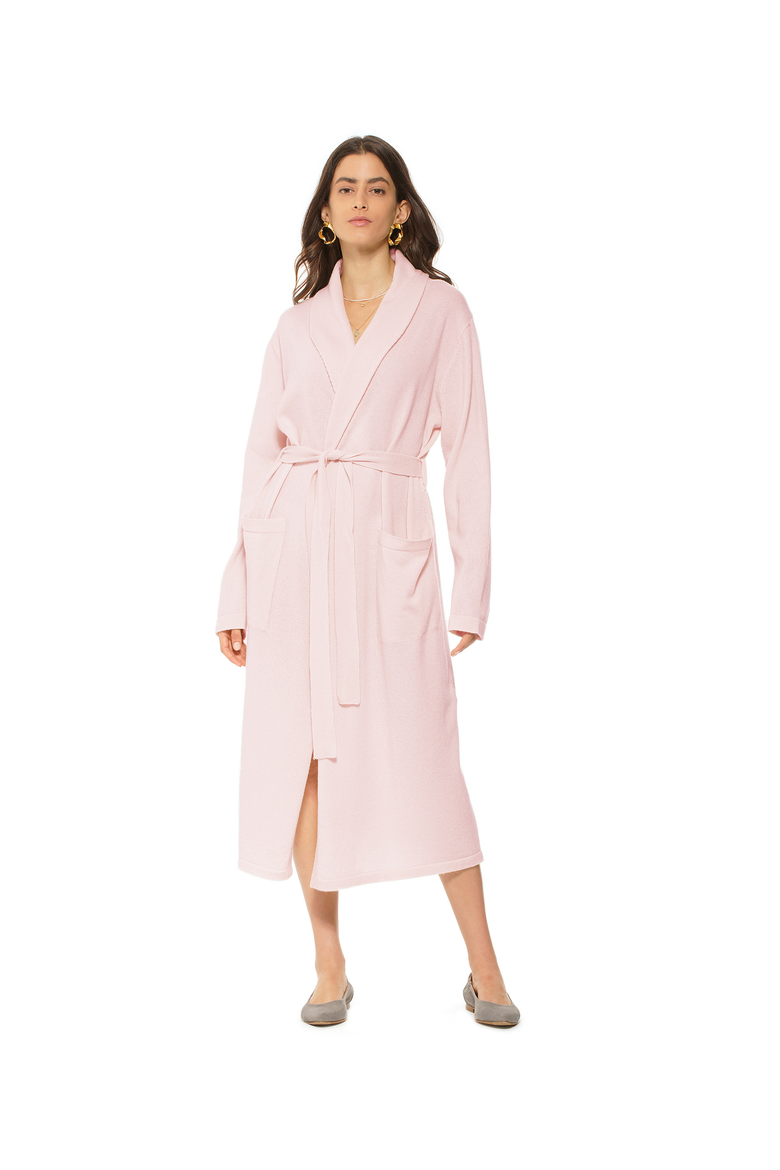 Pure Cashmere Knit Robe, Main, color, Old Rose