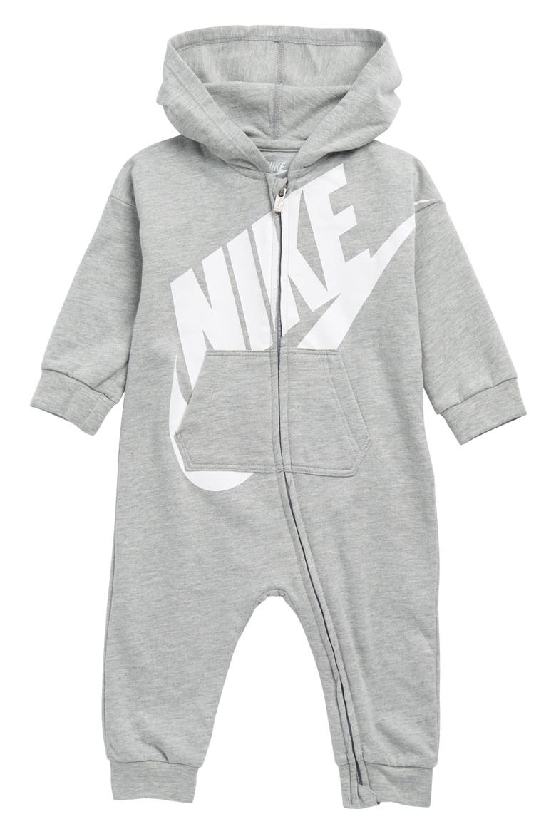 All Day Play Hooded Romper, Main, color, 042DK GREY