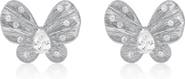 SUZY LEVIAN Cubic Zirconia Butterfly Stud Earrings
