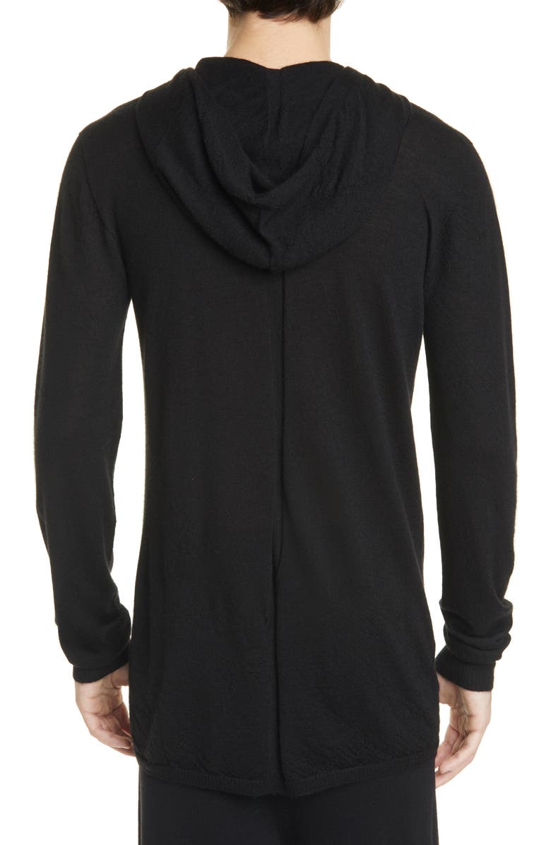 Rick Owens Cashmere Hoodie, Alternate, color, 