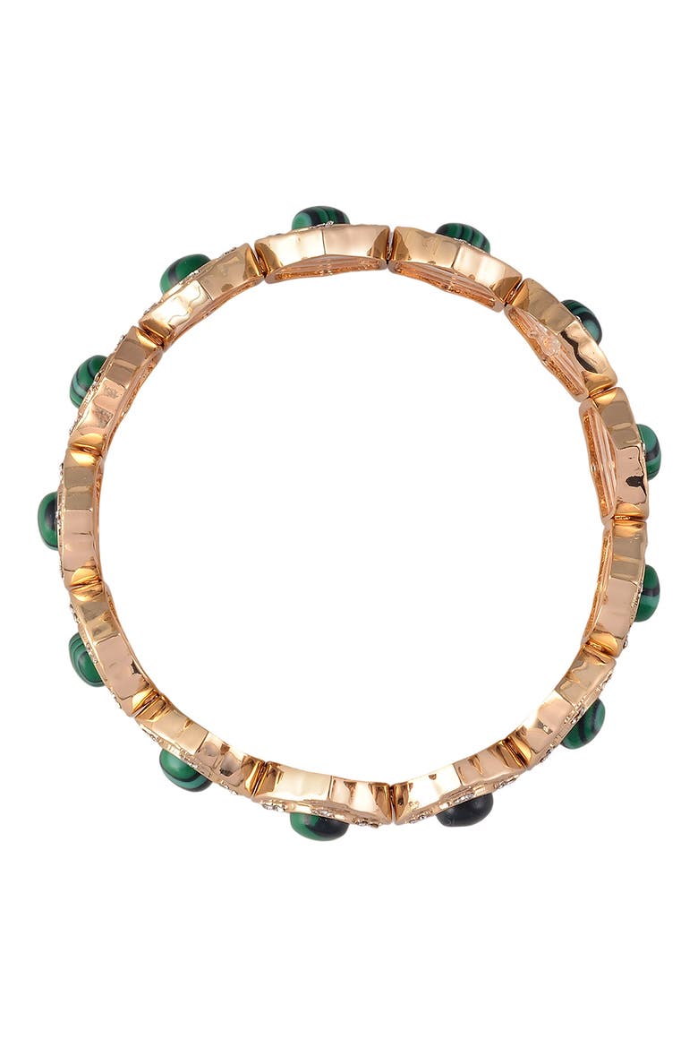 Malachite Stretch Bracelet, Alternate, color, GREEN