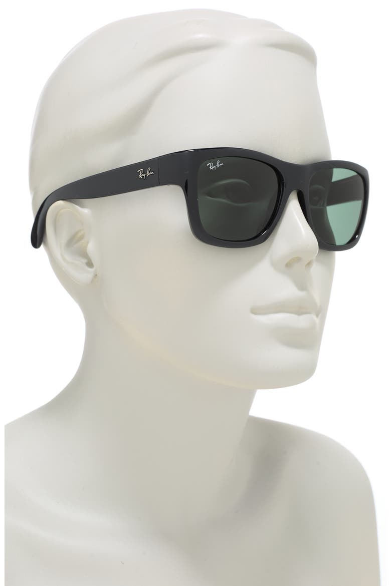53mm Square Sunglasses, Alternate, color, BLACK
