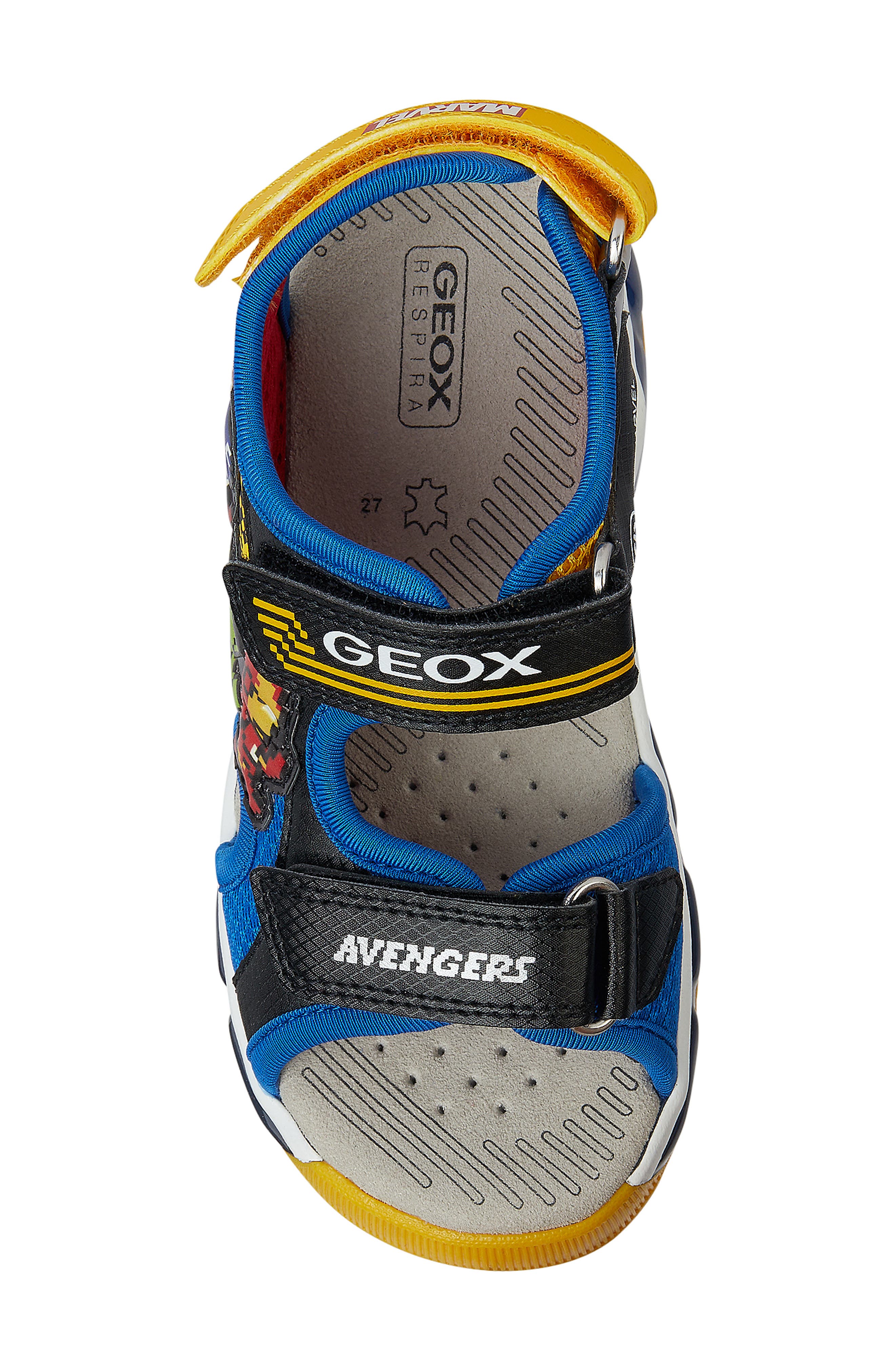 Geox x Marvel Kids' Android Sandal, Alternate, color, 