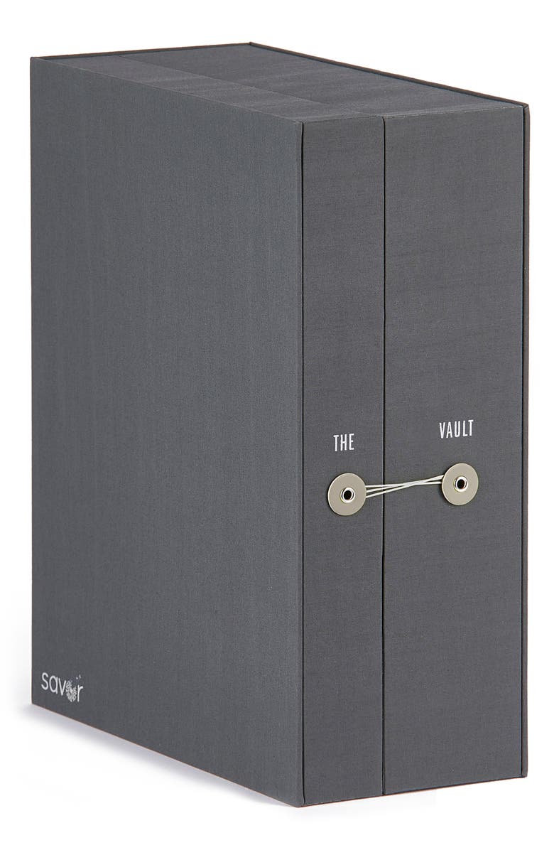 Savor Vault Baby Keepsake Box, Main, color, Slate