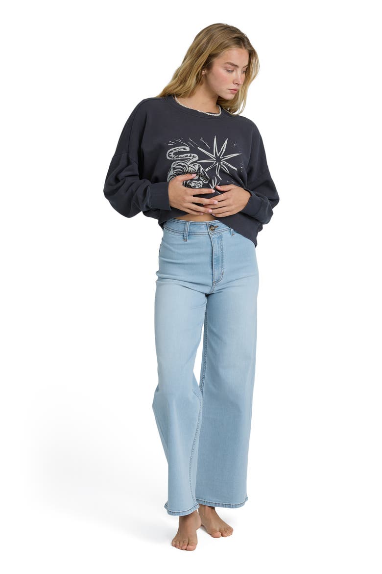 Free Fall High Rise Wide Leg Jeans, Alternate, color, SURF SPRAY
