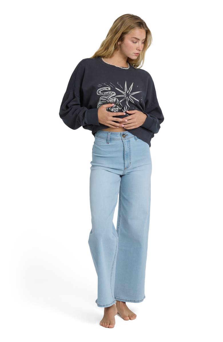 Billabong Free Fall High Rise Wide Leg Jeans, Alternate, color, Surf Spray