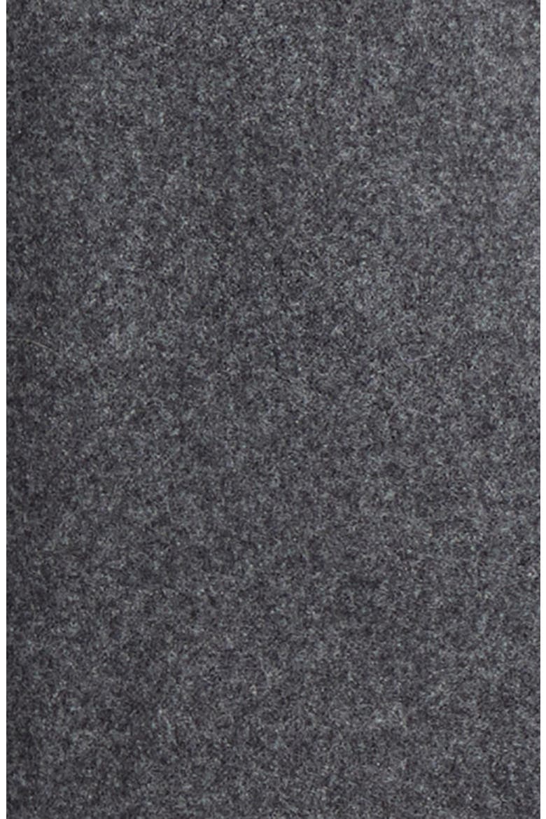 Flat Front Wool & Cashmere Felt Trousers, Alternate, color, GREY