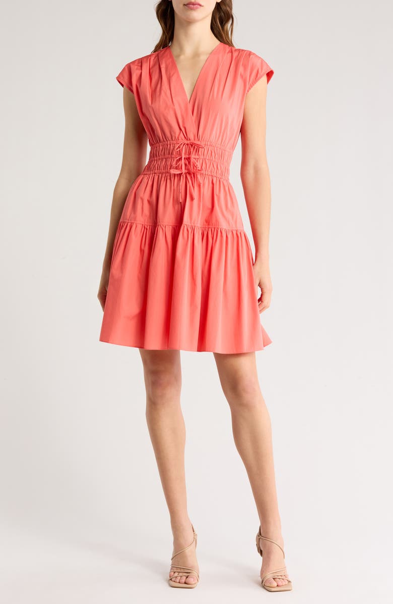 Derek Lam 10 Crosby Tora Fit and Flare Cotton Dress, Main, color,