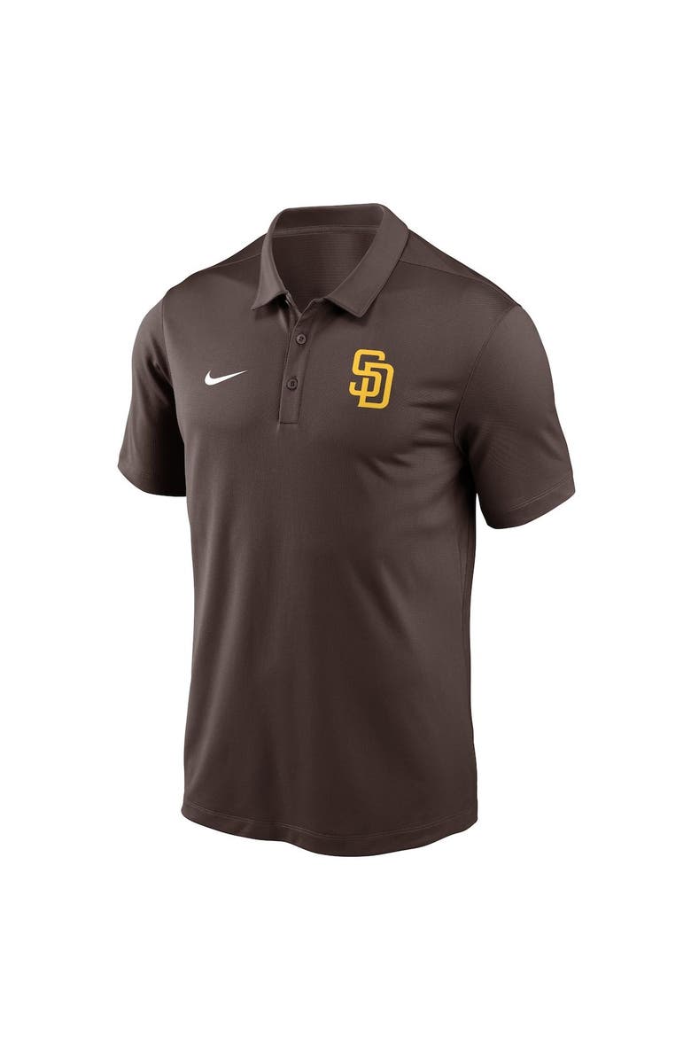 Nike Men's Nike Brown San Diego Padres Agility Performance Polo, Alternate, color, 