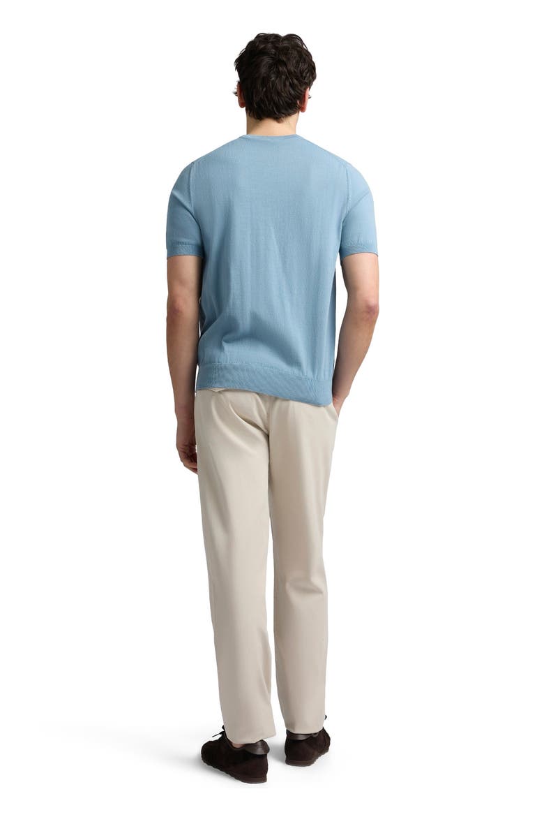 Mercerized Cotton Knit Tee, Alternate, color, Marine