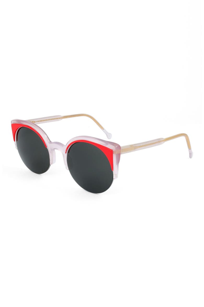 52mm Cat Eye Sunglasses, Alternate, color, CORAL