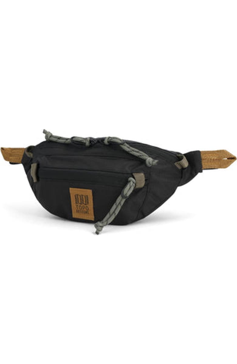 Topo Designs Mountain Waist Pack, Alternate, color, Black/Neutral
