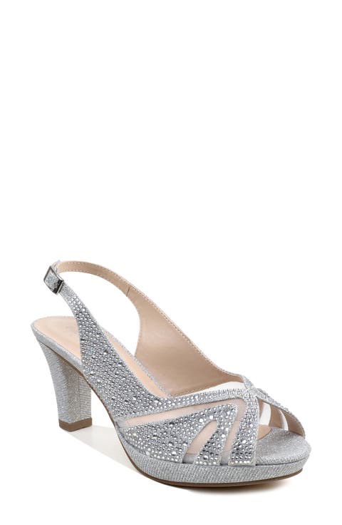 Linda Slingback Peep Toe Pump (Women)