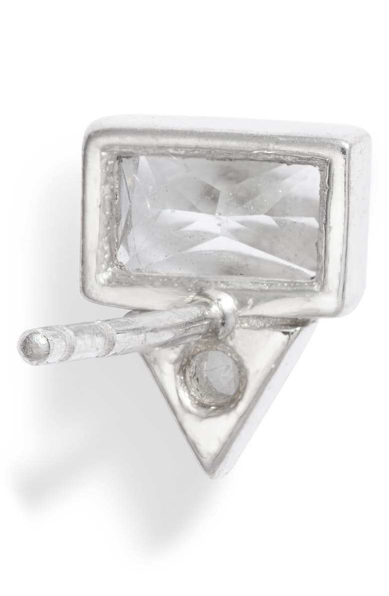 Anzie Cléo Baguette Triangle Stud Earrings, Alternate, color, 