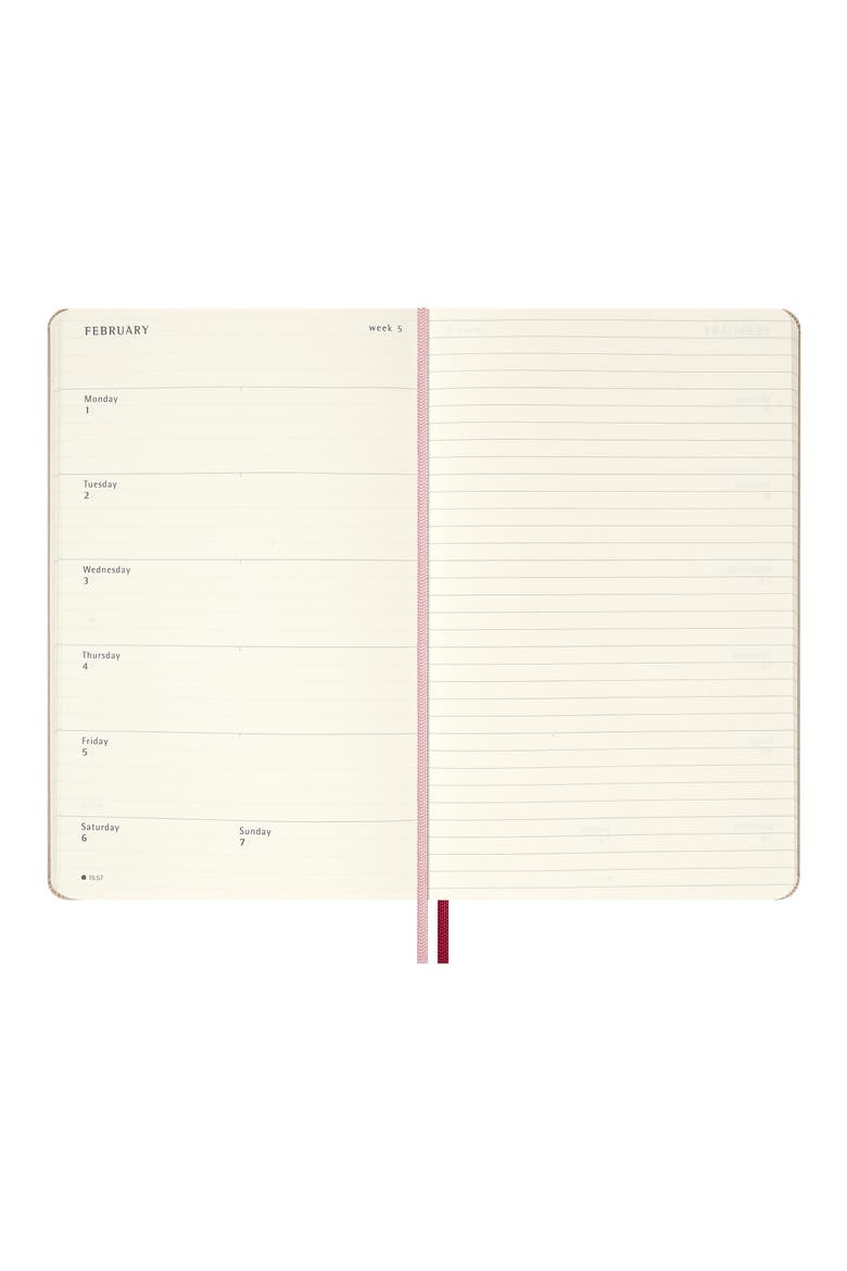 Sakura Large Weekly Notebook, Alternate, color, PINK FLORAL
