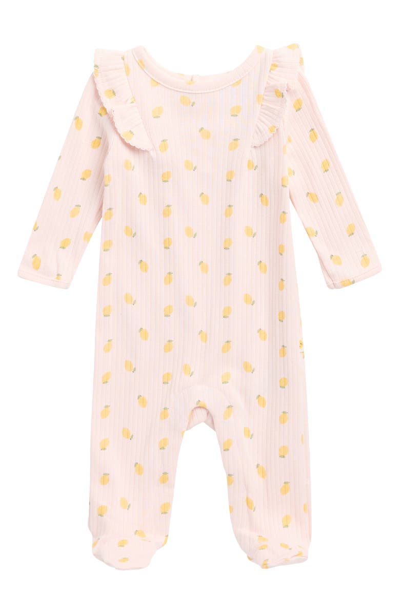 JOY JUST ORGANIC YOU Organic Cotton Footie, Main, color, Pink