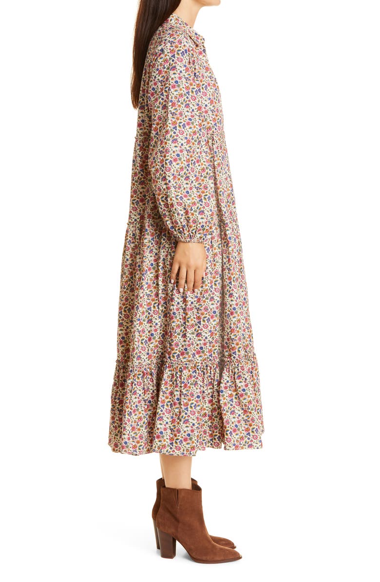 byTiMo '50s Cotton Long Sleeve Shirtdress, Alternate, color,