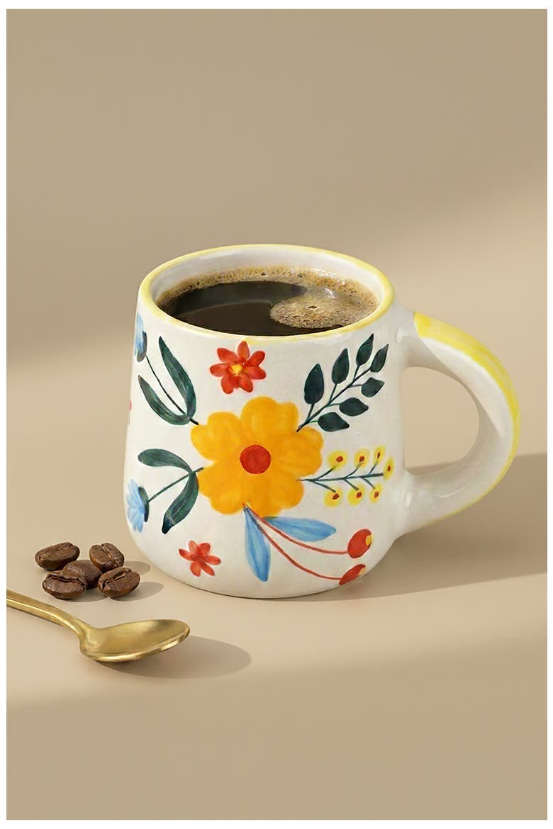 Floral Extravaganza Mug, Alternate, color, WHITE